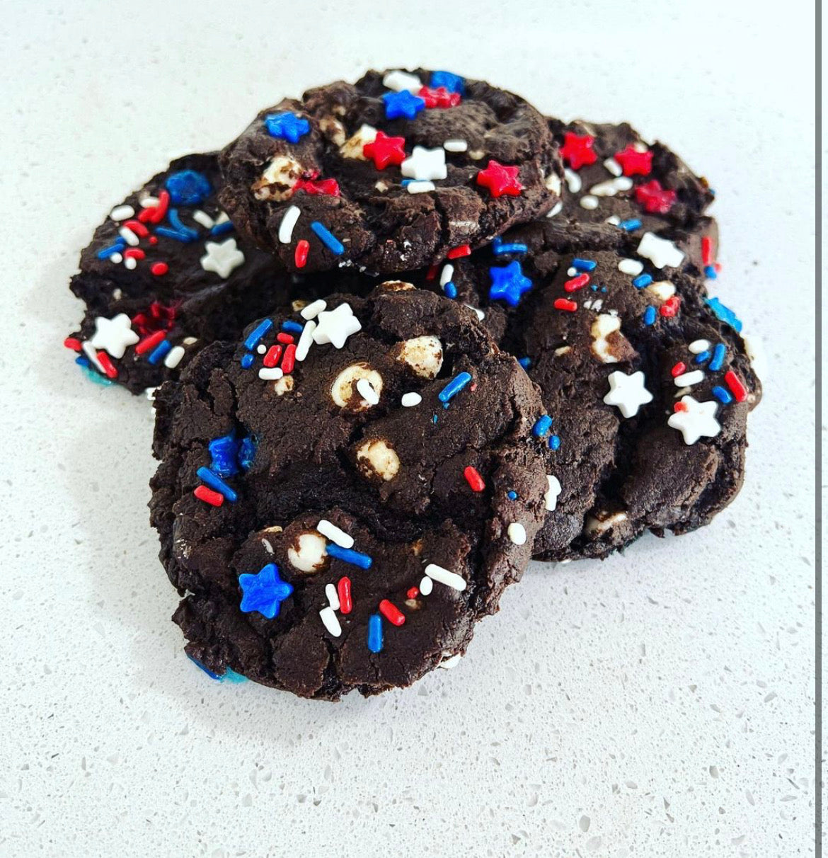 Fresh Baked Homestyle Chocolate Inside-Out Cookies: Package of 5